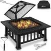 Tillvex Brasero Extérieur BBQ 3 En 1 | Foyer Poêle Pour Jardin, Terrasse | Chauffage Avec Gril-le à Charbon + Couvercle | Cheminée Feu Pour Barbecue Avec Tissonier 1 Tillvex Brasero Extérieur BBQ 3 En 1 | Foyer Poêle Pour Jardin, Terrasse | Chauffage Avec Gril-le à Charbon + Couvercle | Cheminée Feu Pour Barbecue Avec Tissonier -Chauffage d'extérieur Soldes 44500163 1