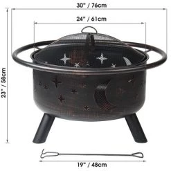 2 En 1 Brasero Exterieur Grille Barbecue BBQ Foyer De Chauffage 76*76*58cm Avec Housse & Baton Jmax 10 2 En 1 Brasero Exterieur Grille Barbecue BBQ Foyer De Chauffage 76*76*58cm Avec Housse & Baton Jmax -Chauffage d'extérieur Soldes 44650825 4