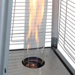 ALICE'S GARDEN Chauffage D'extérieur - Sweden - Parasol Chauffant Gaz Pyramide, Design, Véritable Flamme, Roulettes + Housse De Protection Incluses - Gris Clair 10 ALICE'S GARDEN Chauffage D'extérieur - Sweden - Parasol Chauffant Gaz Pyramide, Design, Véritable Flamme, Roulettes + Housse De Protection Incluses - Gris Clair -Chauffage d'extérieur Soldes 44896459 4