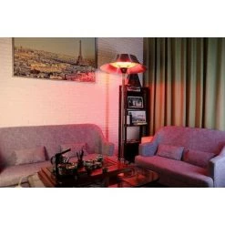 GREADEN - Parasol Chauffant Infrarouge JUPITER - Grand Réflecteur, Plus De Chaleur - Chauffage électrique De Terrasse à Halogène 3000 W, Extérieur IP44, Réglable - Radiateur Jardin/Patio/Terrasse/Intérieur - GR2RT2 - Inox -Chauffage d'extérieur Soldes 4512734 5