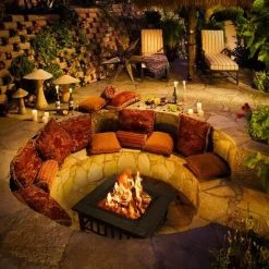 BAMNY Brasero Exterieur 81*81*44cm,Brasero De Jardin,Foyer De Barbecue/Chauffage,Terrasse BBQ,Brasero Barbecue,avec Grill,Couverture étanche,Couvercle De Protection Contre Les étincelles, Fête/Patio/Camp 10 BAMNY Brasero Exterieur 81*81*44cm,Brasero De Jardin,Foyer De Barbecue/Chauffage,Terrasse BBQ,Brasero Barbecue,avec Grill,Couverture étanche,Couvercle De Protection Contre Les étincelles, Fête/Patio/Camp -Chauffage d'extérieur Soldes 45293582 4