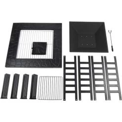 BAMNY Brasero Exterieur 81*81*44cm,Brasero De Jardin,Foyer De Barbecue/Chauffage,Terrasse BBQ,Brasero Barbecue,avec Grill,Couverture étanche,Couvercle De Protection Contre Les étincelles, Fête/Patio/Camp 11 BAMNY Brasero Exterieur 81*81*44cm,Brasero De Jardin,Foyer De Barbecue/Chauffage,Terrasse BBQ,Brasero Barbecue,avec Grill,Couverture étanche,Couvercle De Protection Contre Les étincelles, Fête/Patio/Camp -Chauffage d'extérieur Soldes 45293582 5