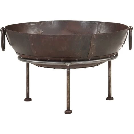YOUTHUP Foyer Rustique Ø 60 Cm Fer - Brun 4 YOUTHUP Foyer Rustique Ø 60 Cm Fer - Brun – Image 2