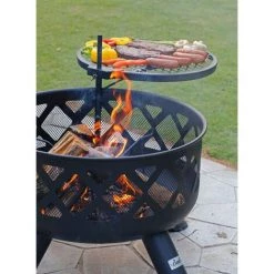 Bali OUTDOORS Braséro Noir De Multifonction Barbecue Feu De Camp Chauffage Extérieur Du Bois - Noir -Chauffage d'extérieur Soldes 45785376 4