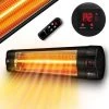 TRESKO Radiateur Infrarouge Noir Extérieur 2500W | Chauffage Radiant Terrasse | Murale | Inclination | Télecommande | 3 Niveaux | Intérieur Et Extérieur -Chauffage d'extérieur Soldes 45917022 1