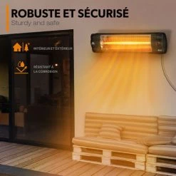 TRESKO Radiateur Infrarouge Noir Extérieur 2500W | Chauffage Radiant Terrasse | Murale | Inclination | Télecommande | 3 Niveaux | Intérieur Et Extérieur 11 TRESKO Radiateur Infrarouge Noir Extérieur 2500W | Chauffage Radiant Terrasse | Murale | Inclination | Télecommande | 3 Niveaux | Intérieur Et Extérieur -Chauffage d'extérieur Soldes 45917022 5