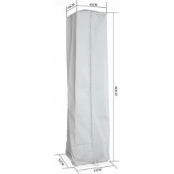 ALICE'S GARDEN Housse Intégrale Pour Parasols Chauffants Greenland / Arctic / Sweden - Gris - Accessoire - Gris -Chauffage d'extérieur Soldes 459374 4