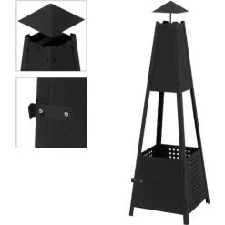 ML-DESIGN Chauffage De Terrasse Cheminée De Jardin Pyramide Chauffe-patio Brasero Foyer 9 ML-DESIGN Chauffage De Terrasse Cheminée De Jardin Pyramide Chauffe-patio Brasero Foyer -Chauffage d'extérieur Soldes 45982901 3
