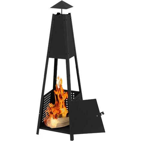 ML-DESIGN Chauffage De Terrasse Cheminée De Jardin Pyramide Chauffe-patio Brasero Foyer 6 ML-DESIGN Chauffage De Terrasse Cheminée De Jardin Pyramide Chauffe-patio Brasero Foyer – Image 4