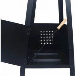 ASUPERMALL Foyer Noir 35x35x99 Cm Acier 11 ASUPERMALL Foyer Noir 35x35x99 Cm Acier -Chauffage d'extérieur Soldes 46885908 5