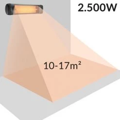 MONZANA Chauffage Radiant Infrarouge 2500W Avec Télécommande Chauffage Extérieur électrique 3 Puissances Noir 11 MONZANA Chauffage Radiant Infrarouge 2500W Avec Télécommande Chauffage Extérieur électrique 3 Puissances Noir -Chauffage d'extérieur Soldes 47517566 5