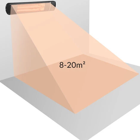 MONZANA Chauffage Radiant Infrarouge 2000W Avec Télécommande Chauffage Extérieur électrique 3 Puissances Noir 7 MONZANA Chauffage Radiant Infrarouge 2000W Avec Télécommande Chauffage Extérieur électrique 3 Puissances Noir – Image 5