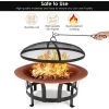 Homfa Brasero 2-en-1 φ76X50cm Pare-étincelles Barbecue,avec Protection Contre Les étincelles Et Filet De Poker Et De Charbon De Bois 1 Homfa Brasero 2-en-1 φ76X50cm Pare-étincelles Barbecue,avec Protection Contre Les étincelles Et Filet De Poker Et De Charbon De Bois -Chauffage d'extérieur Soldes 48323619 1