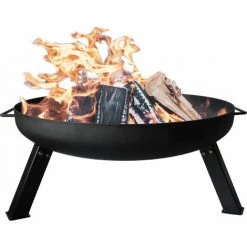 PUR LINE Brasero De Jardin Avec Pieds En Acier Noir - Noir 9 PUR LINE Brasero De Jardin Avec Pieds En Acier Noir - Noir -Chauffage d'extérieur Soldes 48716185 3