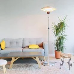 GREADEN Parasol Chauffage Infrarouge De Terrasse Tête Inclinable/Orientable Chauffant électrique Halogène 2100W Radiateur Réglable Jardin Extérieur IP44 (Chauffage Housse) EU Plug -Chauffage d'extérieur Soldes 49087291 3