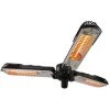 INTEROUGE Parasol Chauffant électrique Trois Lampes - Halogène - 2000W -Chauffage d'extérieur Soldes 49595245 1