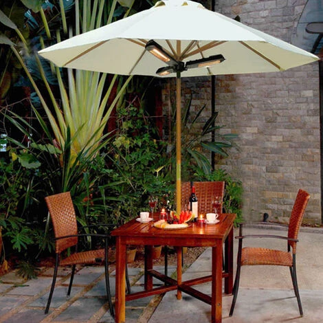 INTEROUGE Parasol Chauffant électrique Trois Lampes - Halogène - 2000W 5 INTEROUGE Parasol Chauffant électrique Trois Lampes - Halogène - 2000W – Image 3