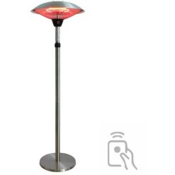 INTEROUGE Parasol Chauffant électrique Sur Pied Hauteur Réglable Tête Inclinable Type Halogène - 2100W 8 INTEROUGE Parasol Chauffant électrique Sur Pied Hauteur Réglable Tête Inclinable Type Halogène - 2100W -Chauffage d'extérieur Soldes 49595277 2