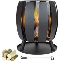 Foyer De Jardin / Brasero SenS-Line Tulip - Noir