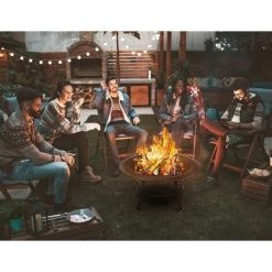 Homfa Brasero Foyer Extérieur De Jardin -Diamètre De 76cm Chauffage En Fonte Fire Pit Terrasse De Jardin Fire Bol Cheminée 11 Homfa Brasero Foyer Extérieur De Jardin -Diamètre De 76cm Chauffage En Fonte Fire Pit Terrasse De Jardin Fire Bol Cheminée -Chauffage d'extérieur Soldes 49739229 5