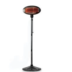 Foroo Chauffage Exterieur Terrasse Parasol Chauffant Electrique 2000W Radiant Infrarouge Avec 3 Niveaux De Chauffage