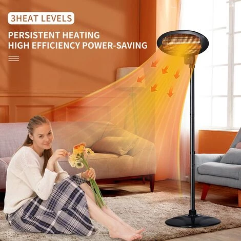 Foroo Chauffage Exterieur Terrasse Parasol Chauffant Electrique 2000W Radiant Infrarouge Avec 3 Niveaux De Chauffage 4 Foroo Chauffage Exterieur Terrasse Parasol Chauffant Electrique 2000W Radiant Infrarouge Avec 3 Niveaux De Chauffage – Image 3