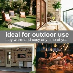 Foroo Chauffage D'Ext¨¦rieur Suspendu Terrasse Parasol Radiateur Electrique 2000W Radiant Infrarouge 11 Foroo Chauffage D'Ext¨¦rieur Suspendu Terrasse Parasol Radiateur Electrique 2000W Radiant Infrarouge -Chauffage d'extérieur Soldes 49990046 5