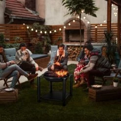 Tillvex Brasero Exterieur BBQ 3 En 1 Avec Pare-Ètincelles - Ø 55 Cm | Foyer Poêle Pour Jardin, Terrasse | Chauffage Avec Grille à Charbon + Couvercle | Cheminée Feu Pour Barbecue Avec Tissonier 9 Tillvex Brasero Exterieur BBQ 3 En 1 Avec Pare-Ètincelles - Ø 55 Cm | Foyer Poêle Pour Jardin, Terrasse | Chauffage Avec Grille à Charbon + Couvercle | Cheminée Feu Pour Barbecue Avec Tissonier -Chauffage d'extérieur Soldes 50208836 3