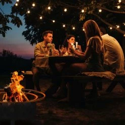 Relaxdays Brasero De Jardin, Vasque, Bac Feu Avec Pare-étincelles Et Tisonnier, HxD 53 X 76 Cm, Acier, Rond, Noir 10 Relaxdays Brasero De Jardin, Vasque, Bac Feu Avec Pare-étincelles Et Tisonnier, HxD 53 X 76 Cm, Acier, Rond, Noir -Chauffage d'extérieur Soldes 50728108 4