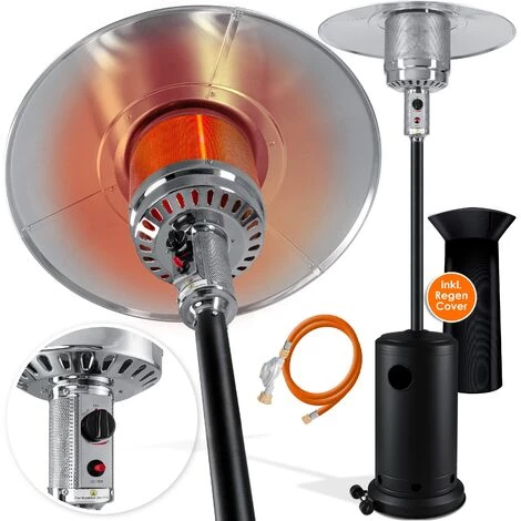 KESSER® Chauffage Radiant à Gaz Champignon Chauffant Pour Terrasse Chauffage De Terrasse, Chauffage Radiant à Gaz 14 kW, Radiateur De Chaleur, Appareil De Chauffage, Avec Protection Contre Le Basculement Et Arrêt Automatique 3 KESSER® Chauffage Radiant à Gaz Champignon Chauffant Pour Terrasse Chauffage De Terrasse, Chauffage Radiant à Gaz 14 kW, Radiateur De Chaleur, Appareil De Chauffage, Avec Protection Contre Le Basculement Et Arrêt Automatique