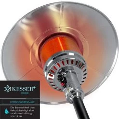KESSER® Chauffage Radiant à Gaz Champignon Chauffant Pour Terrasse Chauffage De Terrasse, Chauffage Radiant à Gaz 14 kW, Radiateur De Chaleur, Appareil De Chauffage, Avec Protection Contre Le Basculement Et Arrêt Automatique 9 KESSER® Chauffage Radiant à Gaz Champignon Chauffant Pour Terrasse Chauffage De Terrasse, Chauffage Radiant à Gaz 14 kW, Radiateur De Chaleur, Appareil De Chauffage, Avec Protection Contre Le Basculement Et Arrêt Automatique -Chauffage d'extérieur Soldes 50753206 3