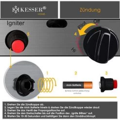 KESSER® Chauffage Radiant Pyramide Pour Terrasse Chauffage De Terrasse à Gaz 12,5 kW Chauffage Radiant à Gaz, Chauffage Au Gaz, Radiateur De Chaleur, Appareil De Chauffage, Avec Housse De Protection, Avec Tuyau De Gaz Détendeur 9 KESSER® Chauffage Radiant Pyramide Pour Terrasse Chauffage De Terrasse à Gaz 12,5 kW Chauffage Radiant à Gaz, Chauffage Au Gaz, Radiateur De Chaleur, Appareil De Chauffage, Avec Housse De Protection, Avec Tuyau De Gaz Détendeur -Chauffage d'extérieur Soldes 50753211 3