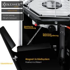 KESSER® Chauffage Radiant Pyramide Pour Terrasse Chauffage De Terrasse à Gaz 12,5 kW Chauffage Radiant à Gaz, Chauffage Au Gaz, Radiateur De Chaleur, Appareil De Chauffage, Avec Housse De Protection, Avec Tuyau De Gaz Détendeur 11 KESSER® Chauffage Radiant Pyramide Pour Terrasse Chauffage De Terrasse à Gaz 12,5 kW Chauffage Radiant à Gaz, Chauffage Au Gaz, Radiateur De Chaleur, Appareil De Chauffage, Avec Housse De Protection, Avec Tuyau De Gaz Détendeur -Chauffage d'extérieur Soldes 50753211 5