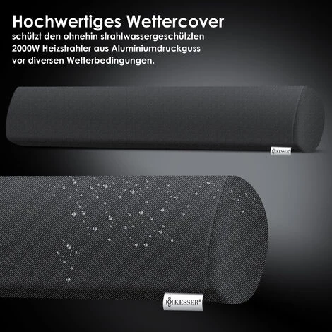 KESSER® Radiateur Infrarouge IR-Multi Radiateur Chauffage à Quartz Radiateur Infrarouge Chauffage Pour Table à Langer, Infrarouge, Radiateur Mural Infrarouge, Housse De Protection Contre Les Intempéries Incluse 7 KESSER® Radiateur Infrarouge IR-Multi Radiateur Chauffage à Quartz Radiateur Infrarouge Chauffage Pour Table à Langer, Infrarouge, Radiateur Mural Infrarouge, Housse De Protection Contre Les Intempéries Incluse – Image 5