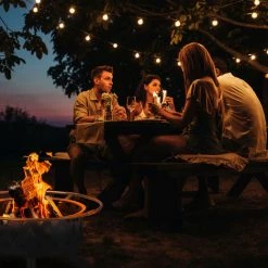 Relaxdays Brasero De Jardin, Bac Feu Avec Pare-étincelles Et Tisonnier, HxD 53 X 76 Cm, Acier, Vasque Antique, Bronze 10 Relaxdays Brasero De Jardin, Bac Feu Avec Pare-étincelles Et Tisonnier, HxD 53 X 76 Cm, Acier, Vasque Antique, Bronze -Chauffage d'extérieur Soldes 50762248 4