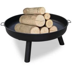 Hengda Bac à Feu 82cm Bac à Plantes Feu De Terrasse Grille Avec Poignées