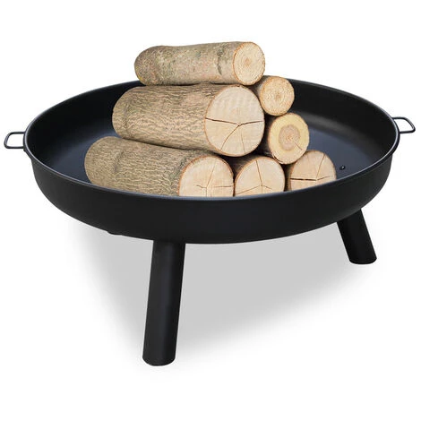 Hengda Bac à Feu 82cm Bac à Plantes Feu De Terrasse Grille Avec Poignées 3 Hengda Bac à Feu 82cm Bac à Plantes Feu De Terrasse Grille Avec Poignées