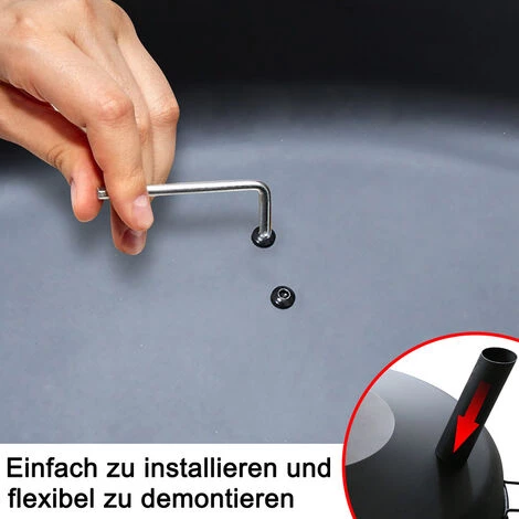 Hengda Bol De Feu Corbeille à Feu 82cm Corbeille à Plantes Fond De Dentelle Foyer Avec Poignées - Noir 7 Hengda Bol De Feu Corbeille à Feu 82cm Corbeille à Plantes Fond De Dentelle Foyer Avec Poignées - Noir – Image 5