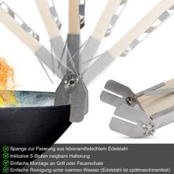 Hengda Bol De Feu Avec Plaque De Flammes Outdoor Feu De Camp Jardin 80 Cm Haute Qualité Ronde - Noir 11 Hengda Bol De Feu Avec Plaque De Flammes Outdoor Feu De Camp Jardin 80 Cm Haute Qualité Ronde - Noir -Chauffage d'extérieur Soldes 51348178 5