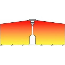 PROWELTEK Parasol Chauffant Gaz Champignon 13 KW INOX Allumage Piézo Lest Anti-basculement + Housse + Tuyau + Détendeur Propane -Chauffage d'extérieur Soldes 51366984 4
