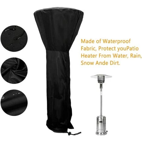 VERSAILLESFR Housse Pour Parasol Chauffant En 210D Oxford Imperméable 226x85x48cm,Couverture De Chauffage Patio,Bache De Protection Pour Chauffage De Terrasse Extérieur Anti-Poussière/Vent (226x 85x 48cm) -Versailles 6 VERSAILLESFR Housse Pour Parasol Chauffant En 210D Oxford Imperméable 226x85x48cm,Couverture De Chauffage Patio,Bache De Protection Pour Chauffage De Terrasse Extérieur Anti-Poussière/Vent (226x 85x 48cm) -Versailles – Image 4