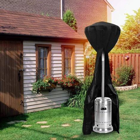 VERSAILLESFR Couverture De Chauffe-Patio, Housse Pour Parasol Chauffant En 210D Oxford Imperméable, Bache De Protection Pour Chauffage De Terrasse Extérieur Anti-Poussière/Vent (241x86x47cm) -Versailles 6 VERSAILLESFR Couverture De Chauffe-Patio, Housse Pour Parasol Chauffant En 210D Oxford Imperméable, Bache De Protection Pour Chauffage De Terrasse Extérieur Anti-Poussière/Vent (241x86x47cm) -Versailles – Image 4