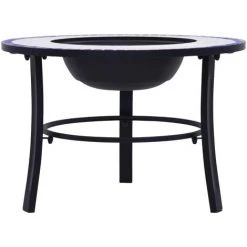 YOUTHUP Foyer Mosaïque Bleu Et Blanc 68 Cm Céramique - Bleu 9 YOUTHUP Foyer Mosaïque Bleu Et Blanc 68 Cm Céramique - Bleu -Chauffage d'extérieur Soldes 51868019 3