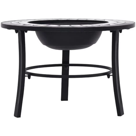 YOUTHUP Foyer Mosaïque Noir Et Blanc 68 Cm Céramique - Noir 6 YOUTHUP Foyer Mosaïque Noir Et Blanc 68 Cm Céramique - Noir – Image 4