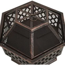 YOUTHUP Foyer Rustique Avec Tisonnier 62x54x56 Cm XXL Acier - Noir 11 YOUTHUP Foyer Rustique Avec Tisonnier 62x54x56 Cm XXL Acier - Noir -Chauffage d'extérieur Soldes 51890355 5