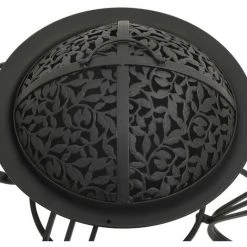 YOUTHUP Foyer Avec Tisonnier 49 Cm Acier - Noir -Chauffage d'extérieur Soldes 51890359 5