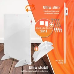 Kesser® Chauffage Infrarouge | Chauffage Mural Infrarouge | Radiateur Infrarouge | Chauffage | Panneau Chauffant 425-550 W, 1x 425 Watt (de) -Chauffage d'extérieur Soldes 51907628 4