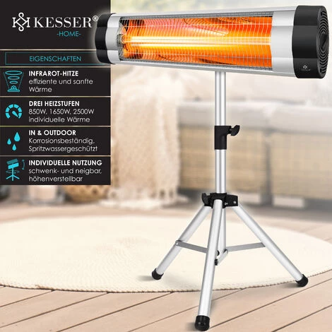 Kesser® Infrarouge Chauffe Radiateur Extérieur Choix De Radiateur De Chaleur, 2500W (de) 5 Kesser® Infrarouge Chauffe Radiateur Extérieur Choix De Radiateur De Chaleur, 2500W (de) – Image 3