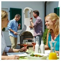 Cheminée Grill De Jardin St Moritz. Blanc. Marque : Buschbeck. Réf. : 100386 - Blanc -Chauffage d'extérieur Soldes 52046932 2