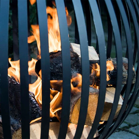 Brasero Métal Ajouré Noir. Noir. Marque : Esschert Design. Réf. : FF400 - Noir 7 Brasero Métal Ajouré Noir. Noir. Marque : Esschert Design. Réf. : FF400 - Noir – Image 5